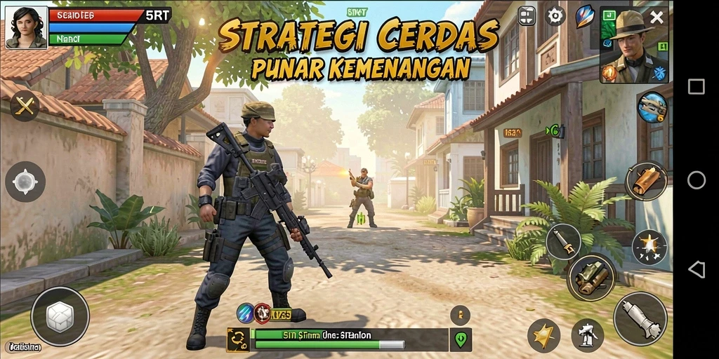 Tampilan gameplay menarik dalam 5RT dengan berbagai strategi yang diterapkan.