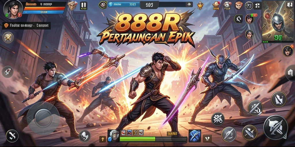 Tampilan gameplay <strong>888R</strong> yang penuh aksi dan strategi menantang.