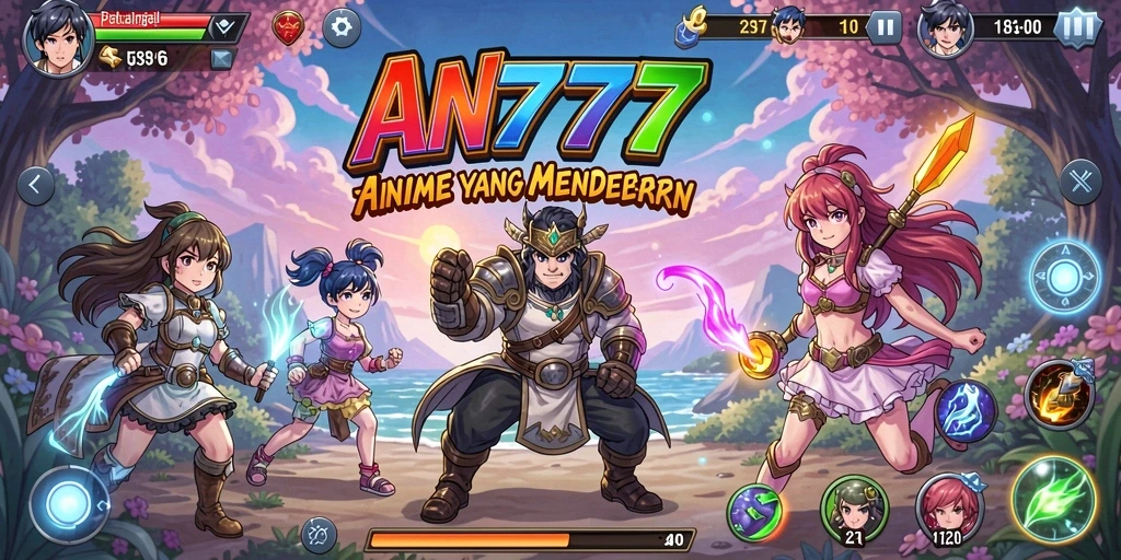 Screenshot gameplay AN777 menampilkan aksi pertarungan yang mendebarkan.