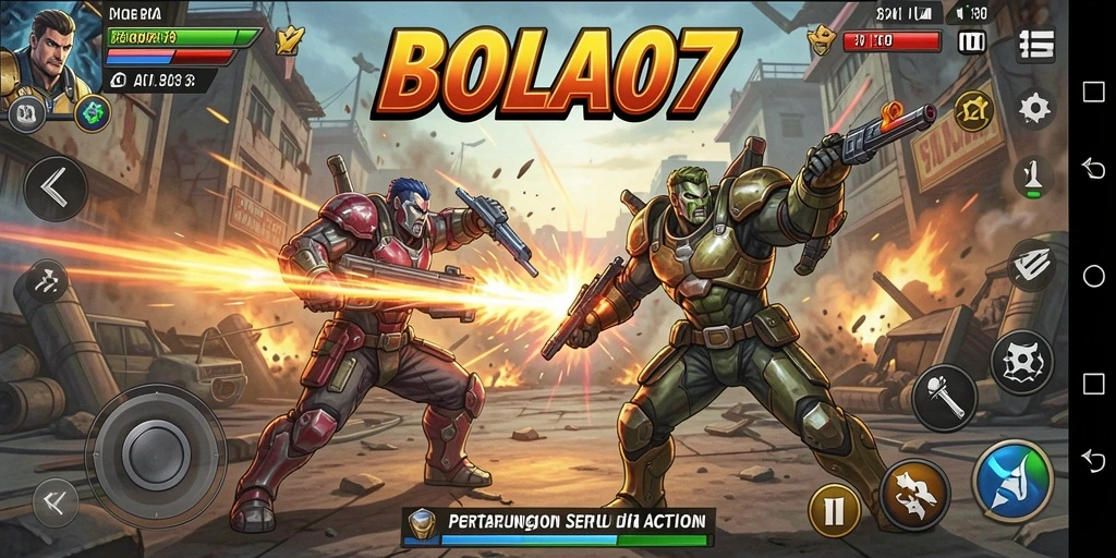 Gameplay BOLA07 yang mendebarkan dengan aksi seru dan karakter menawan.