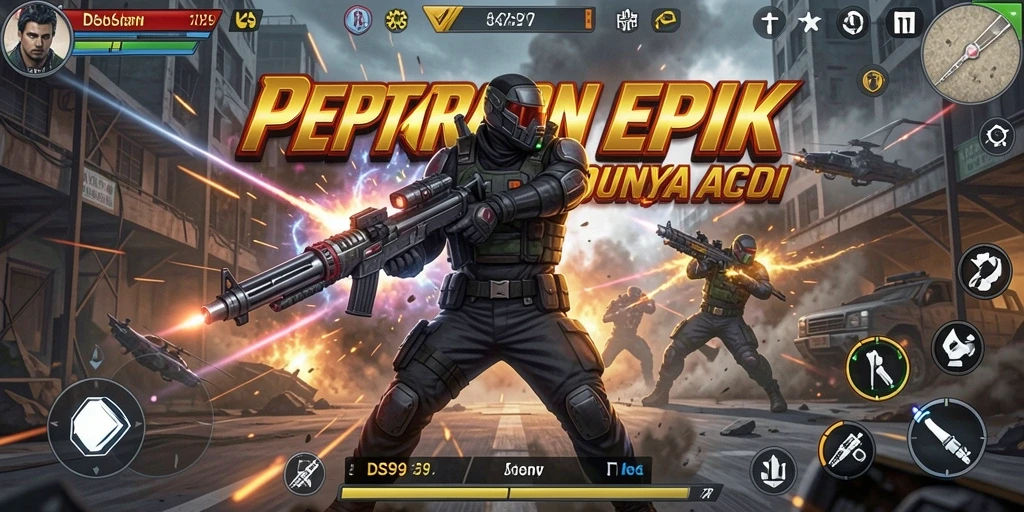 Tampilan intens dari gameplay aksi di DS99.