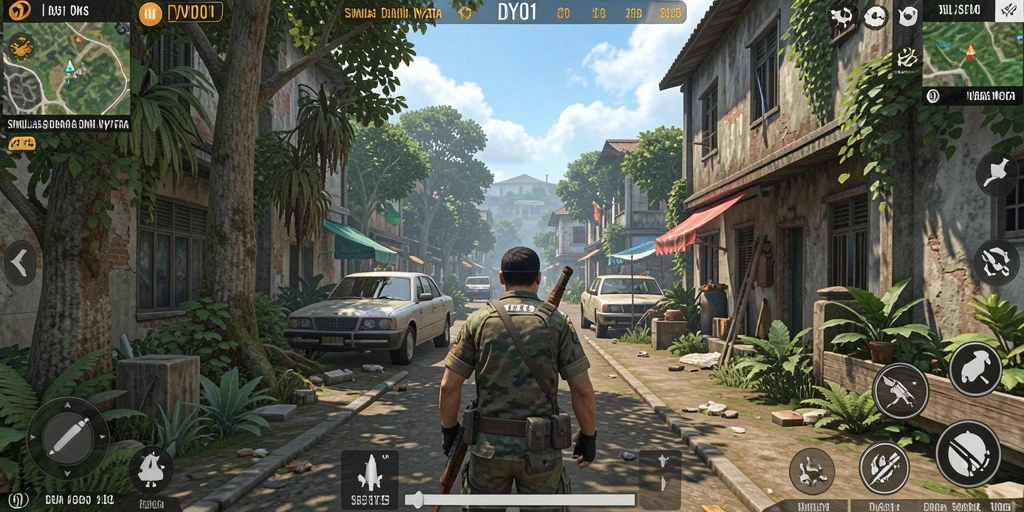 Screenshot gameplay menunjukkan pengalaman simulasi dunia nyata yang hidup.