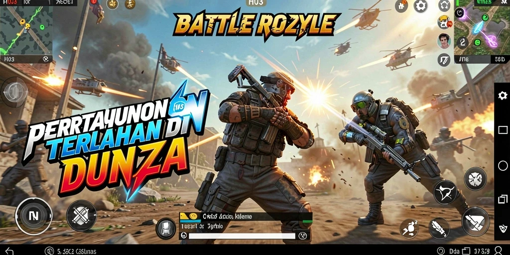 Tampilan gameplay H03 yang menegangkan di tengah pertempuran Battle Royale.