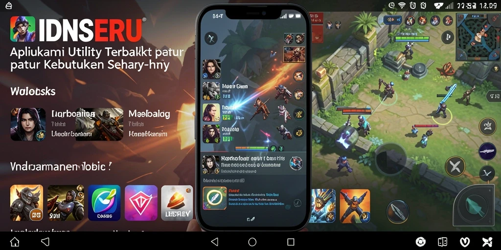 Tampilan antarmuka IDNSERU yang user-friendly dan intuitif.