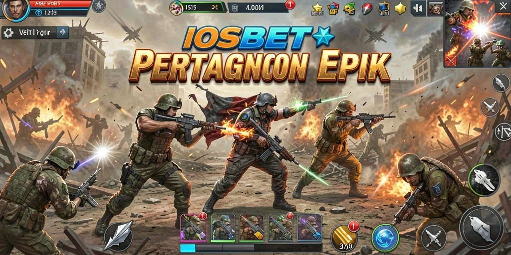 Tampilan menarik dari gameplay Battle Royale di IOSBET.