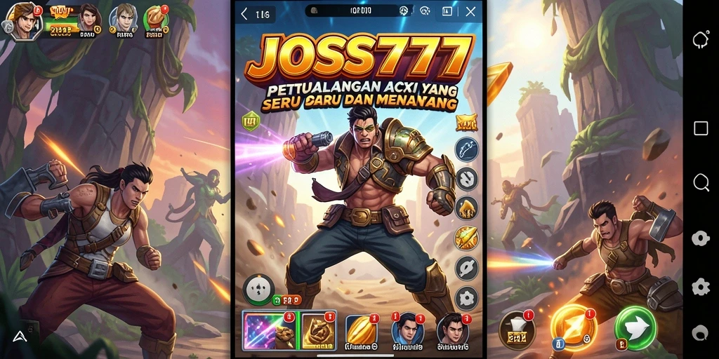 Gameplay intens di JOSS777 yang menampilkan aksi menegangkan.
