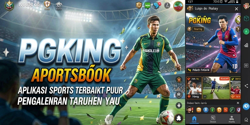 Tangkapan layar utama PGKING menampilkan pengalaman taruhan olahraga yang menarik.