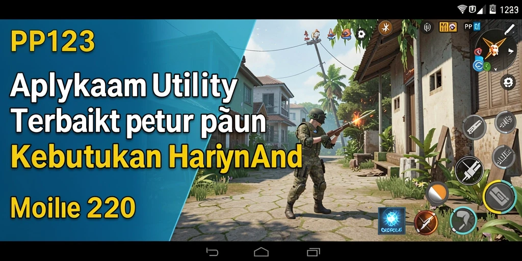 Screenshot utama PP123 menunjukkan tampilan antarmuka aplikasi Utility yang ramah pengguna.