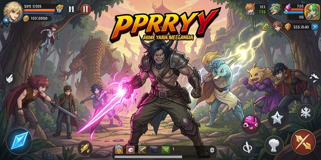 Tampilan gameplay PPRRYY yang menakjubkan dan penuh aksi.
