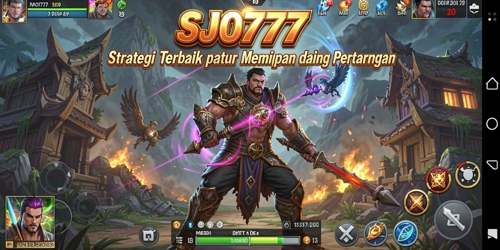 Tampilan gameplay SJO777 yang penuh strategi dan pertempuran menegangkan.