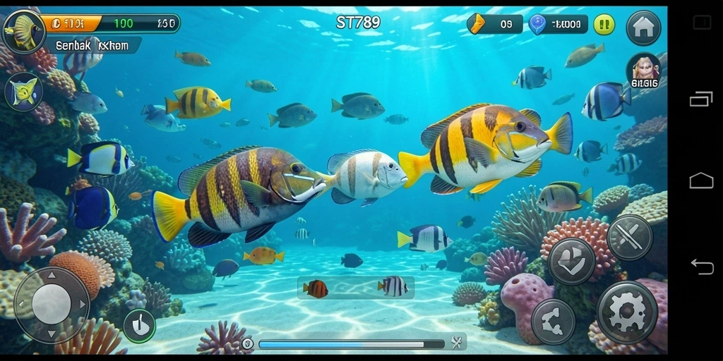Tampilan menarik dari gameplay ST789 Tembak Ikan.