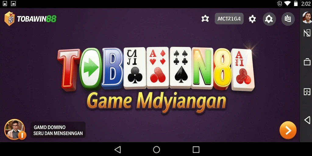 Tampilan gameplay menarik dari TOBAWIN88 dengan elemen Domino.