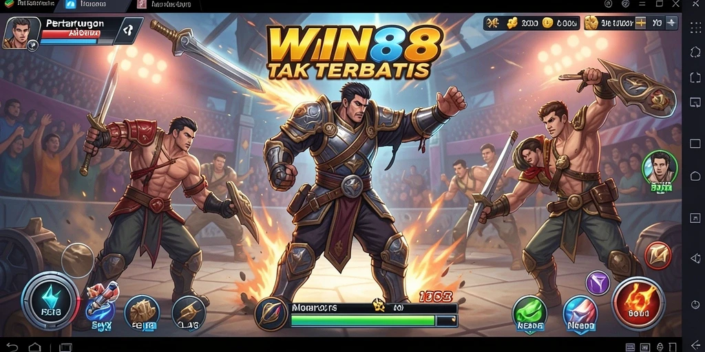 Tampilan gameplay WIN88 yang menegangkan dan penuh aksi.