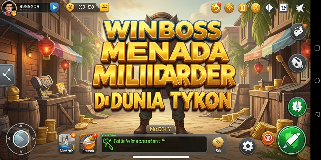 Tampilan gameplay <strong>WINBOSS</strong> yang menampilkan pengelolaan bisnis yang strategis.